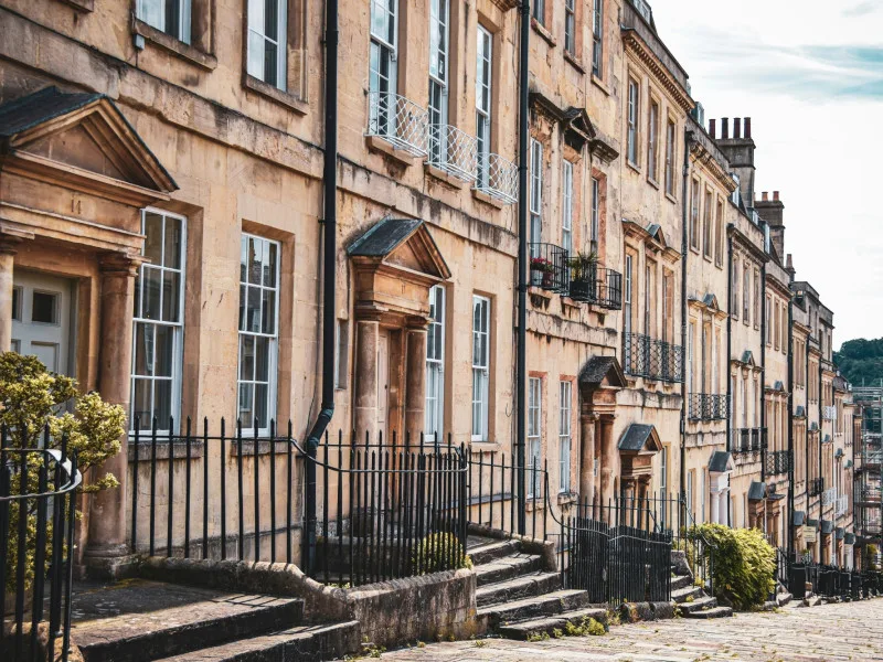 Bar with garden views